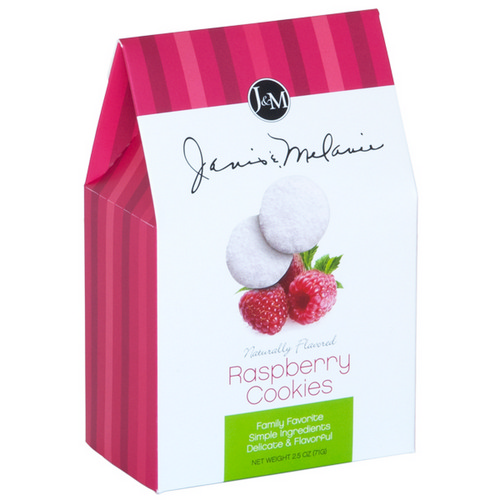 J&M Raspberry Tea Cookies 71g/2.5oz