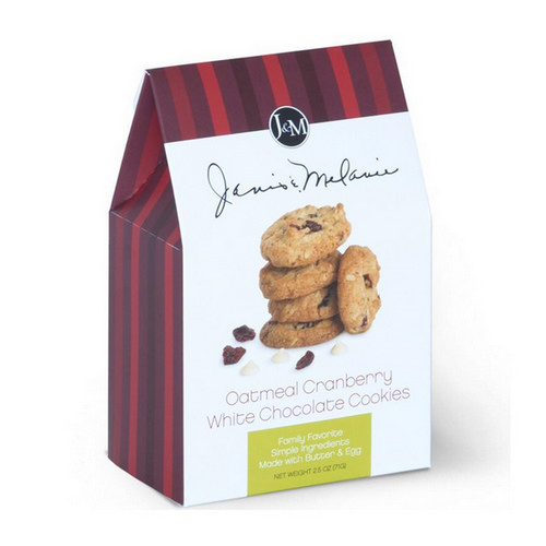 J&M Oatmeal Cranberry White Chocolate Cookies 71g/2.5 oz