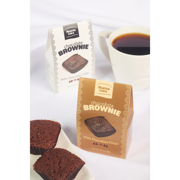 Montes Lara Chocolate Brownie w/ Chocolate Chips (White) 25g/0.9oz 1