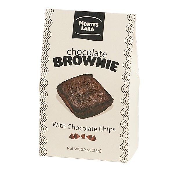 Montes Lara Chocolate Brownie w/ Chocolate Chips (White) 25g/0.9oz