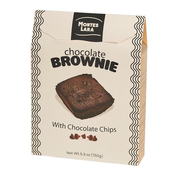 Montes Lara Chocolate Brownie w/ Chocolate Chips 6 pack Dual Pack (Gold/White) 150g/5.3oz 1