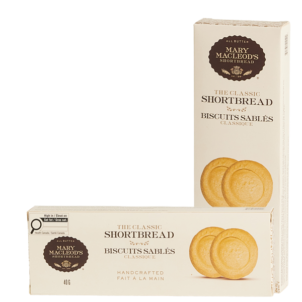 Mary MacLeod All Butter Shortbread 2 pack (White) 40g/1.4oz