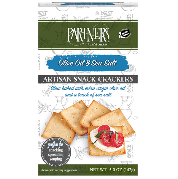 Partners Olive Oil & Sea Salt Crackers 142g/5oz