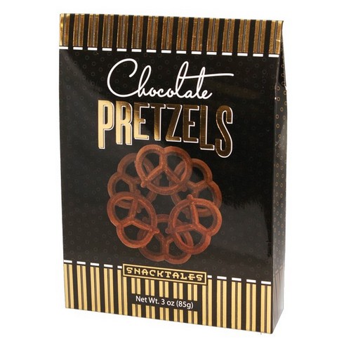 Chocolate Flavored Graham Pretzels - Black 85g/3 oz