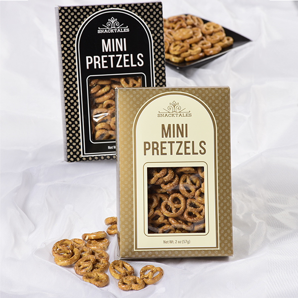 Snacktales Mini Pretzels Black/White 57g/2oz 1