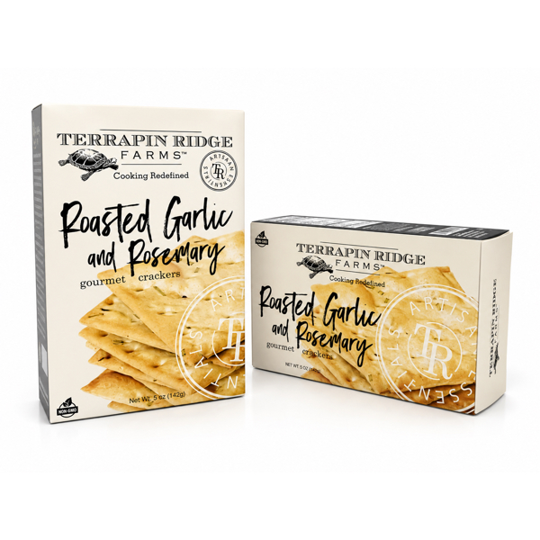 Terrapin Ridge Farms Roasted Garlic & Rosemary Crackers 142g/5oz 1