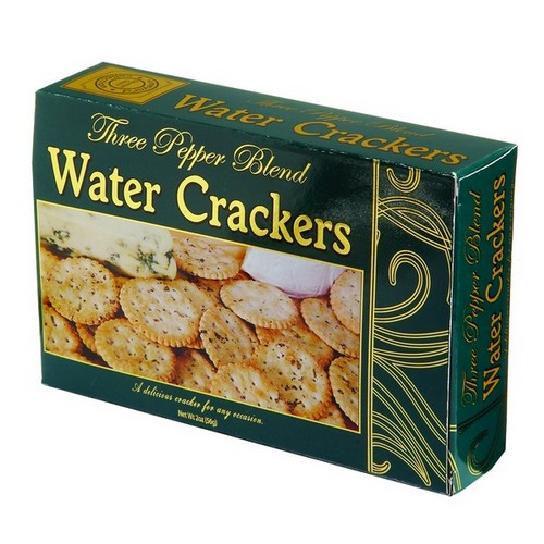 Vineyard Collection Three Pepper Blend Water Crackers Green 48/2oz/56g