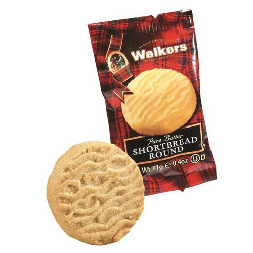 Walkers Shortbread Single Round 200/ 11g/ 0.4oz SAKSCO Gourmet Basket Supplies