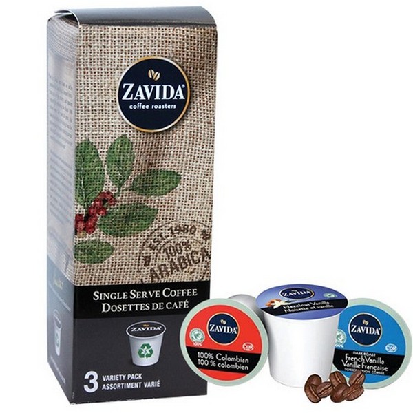 Zavida Coffee Single Serve 3 Variety Pack 12/30g/1.05oz SAKSCO