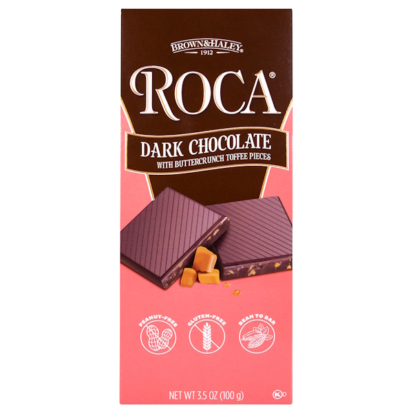 Brown & Haley Roca Dark Chocolate Toffee Bars 100g/3.5 oz