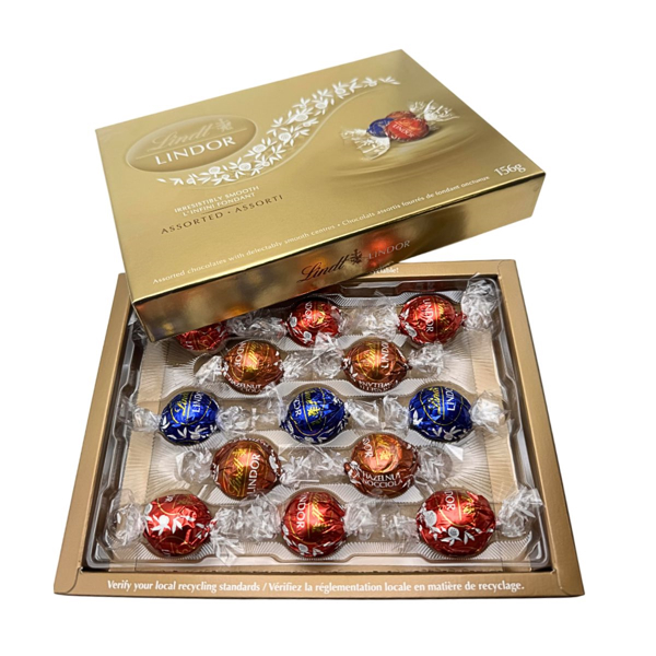 Lindt Assorted Chocolate Gift Box Medium (Gold) 156g 1