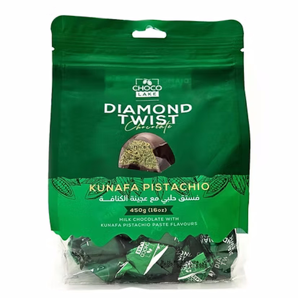 Chocolake Dubai Style Kunafa Pistachio Choc Fillers 450g Bag (45 pcs) 1