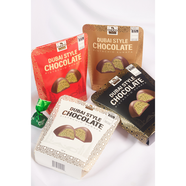 Chocolake Dubai Style Kunafa Pistachio 5 pack Chocolate 50g 1