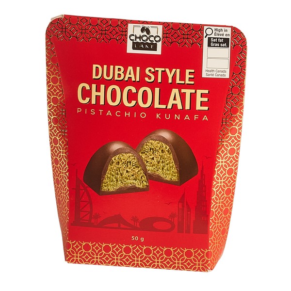 Chocolake Dubai Style Kunafa Pistachio 5 pack Chocolate 50g