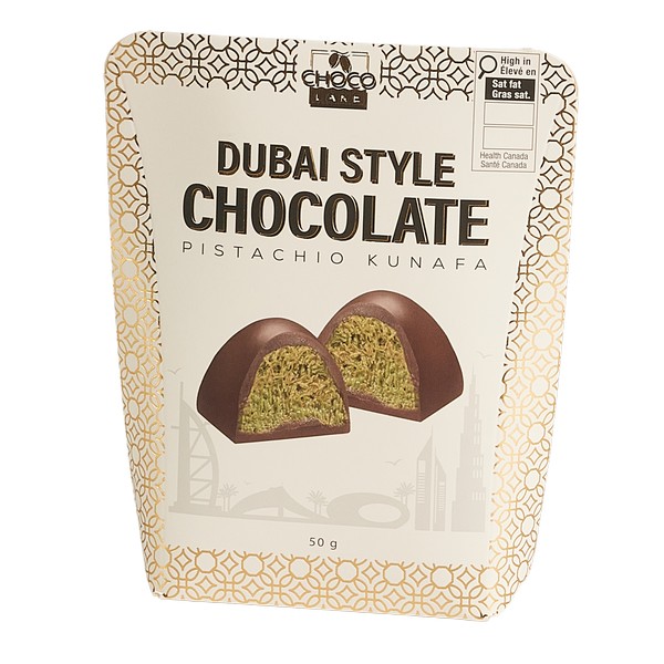 Chocolake Dubai Style Kunafa Pistachio 5 pack Chocolate (White) 50g