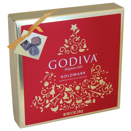 Godiva Goldmark Holiday 9pc Asst Gift Box 4.7 oz 6/108g SAKSCO