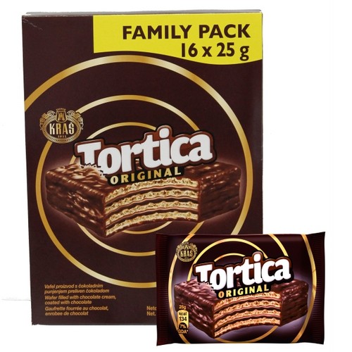 Kras Tortica Wafers Original 12/400g/14.1 oz SAKSCO Gourmet Basket