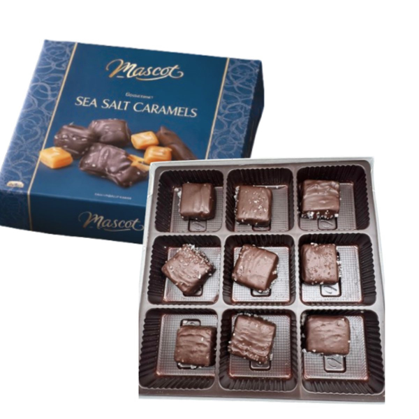 Mascot Dark Chocolate Sea Salt Caramels Box 170g/6 oz 2