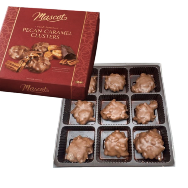 Mascot Milk Chocolate Pecan Clusters Box 170g/6 oz 2
