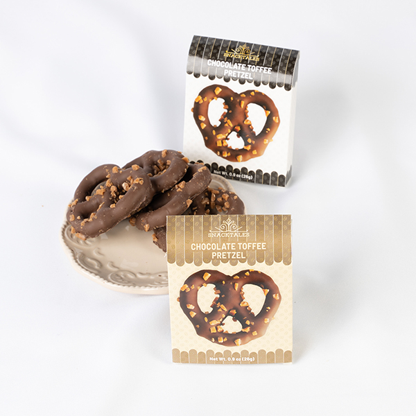 Snacktales Choc Pretzel with Toffee Bits Black/White 26g/0.9oz 1