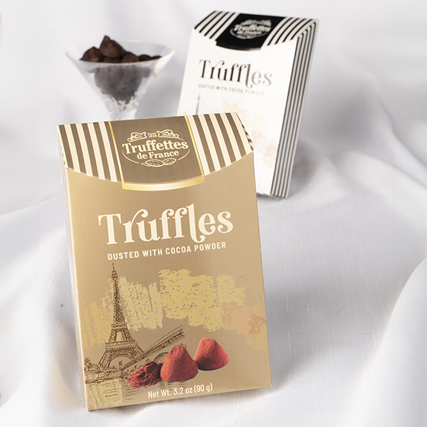 Truffettes de France Truffles 12pcs Gold/Beige 90g/3.2oz SAKSCO Gourmet Basket Supplies