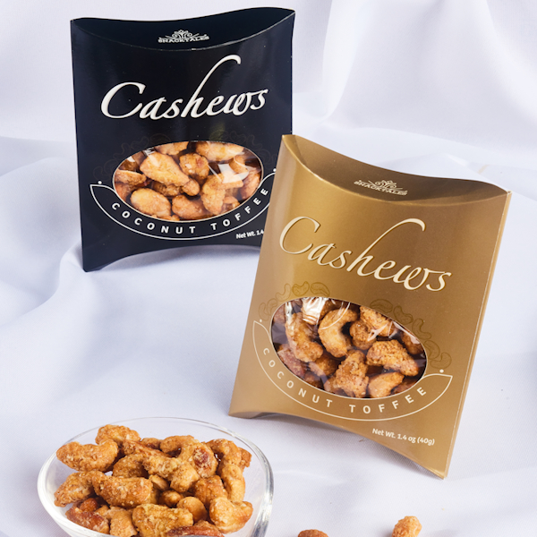 Snacktales Coconut Toffee Cashews Black 40g/1.4 oz 1